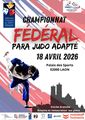 Affiche championnat federal para judo adapte 2026